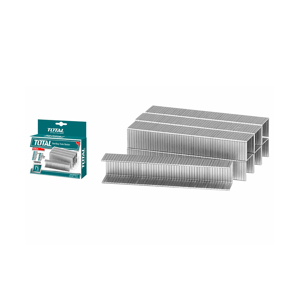 توتال باكت دبابيس دباسة يدوية بطول 8 ملم وعرض 0.7 ملم