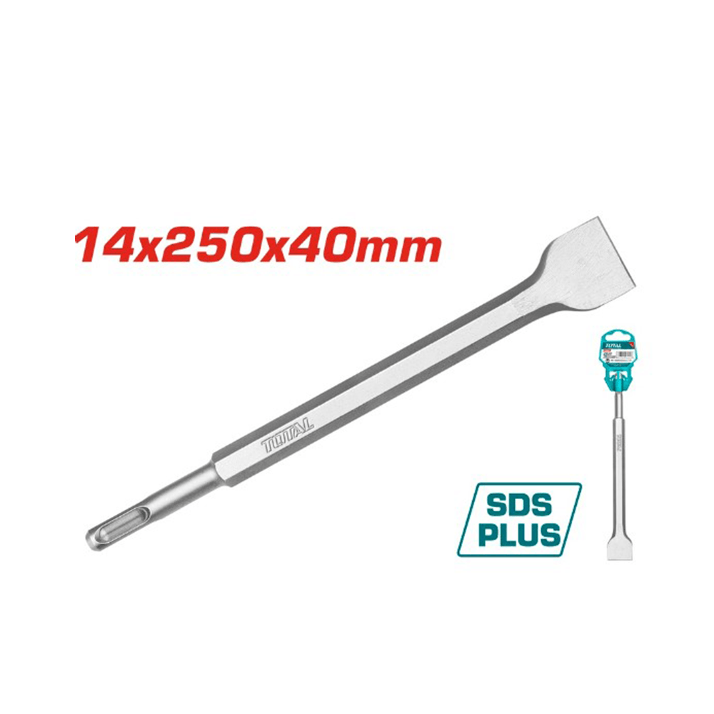 توتال مسند SDS بلس مسطح الشكل -بقياس 14 × 250 × 40 مم