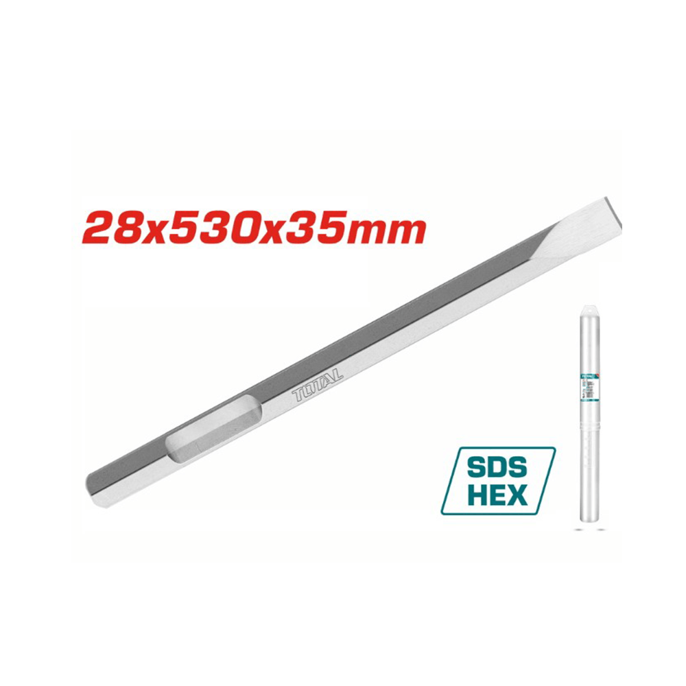 توتال مسند سداسي مسطح الشكل - بقياس 28 × 35 × 530 مم