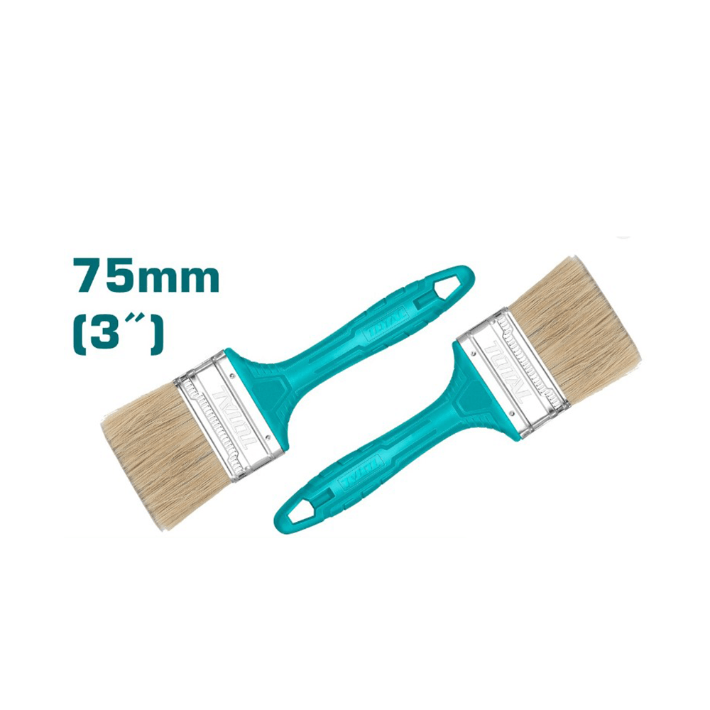 توتال تولز فرشاة طلاء بعرض 3 إنش وسمك شعيرات 12مم