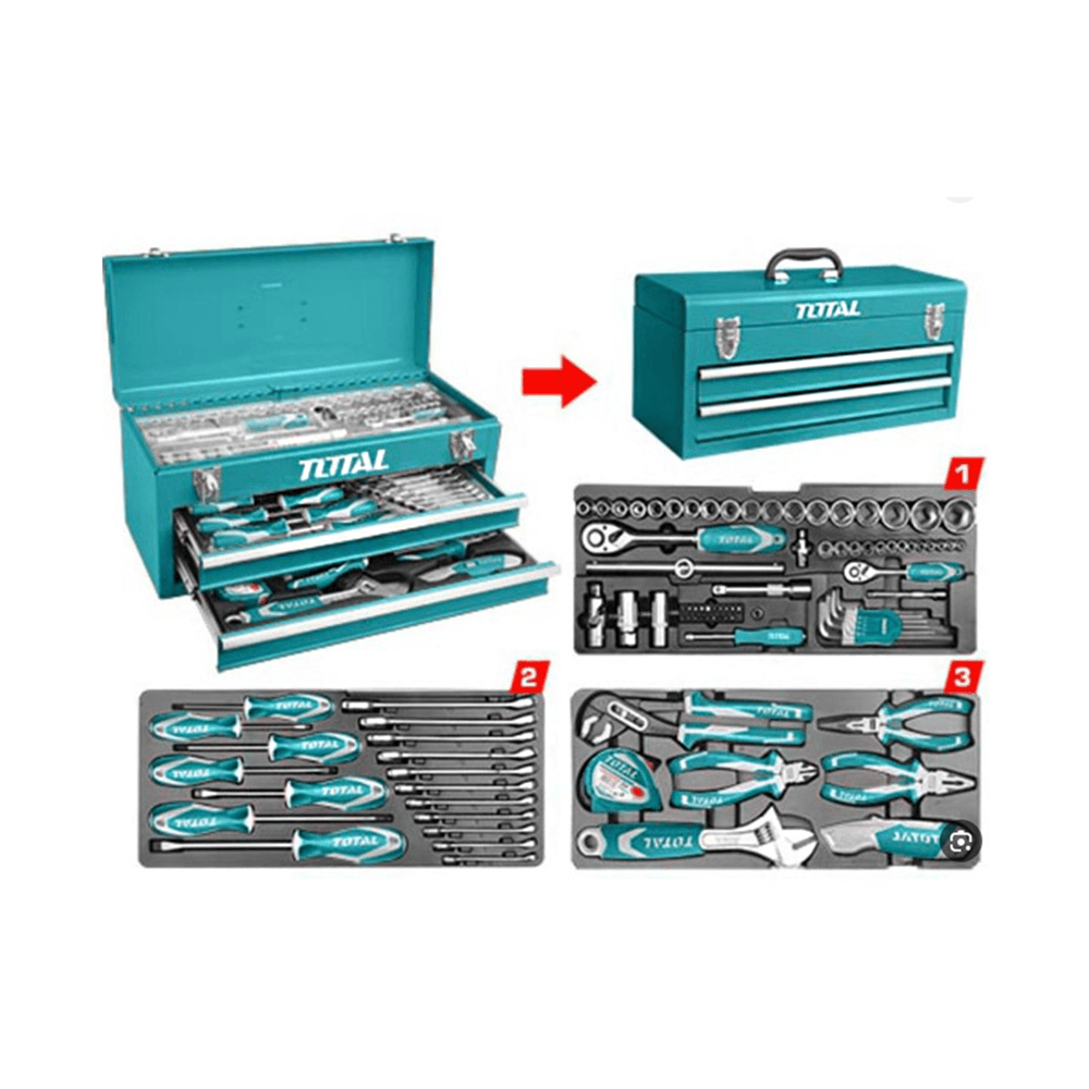 توتال تولز مجموعة أدوات متكاملة -197 قطعة