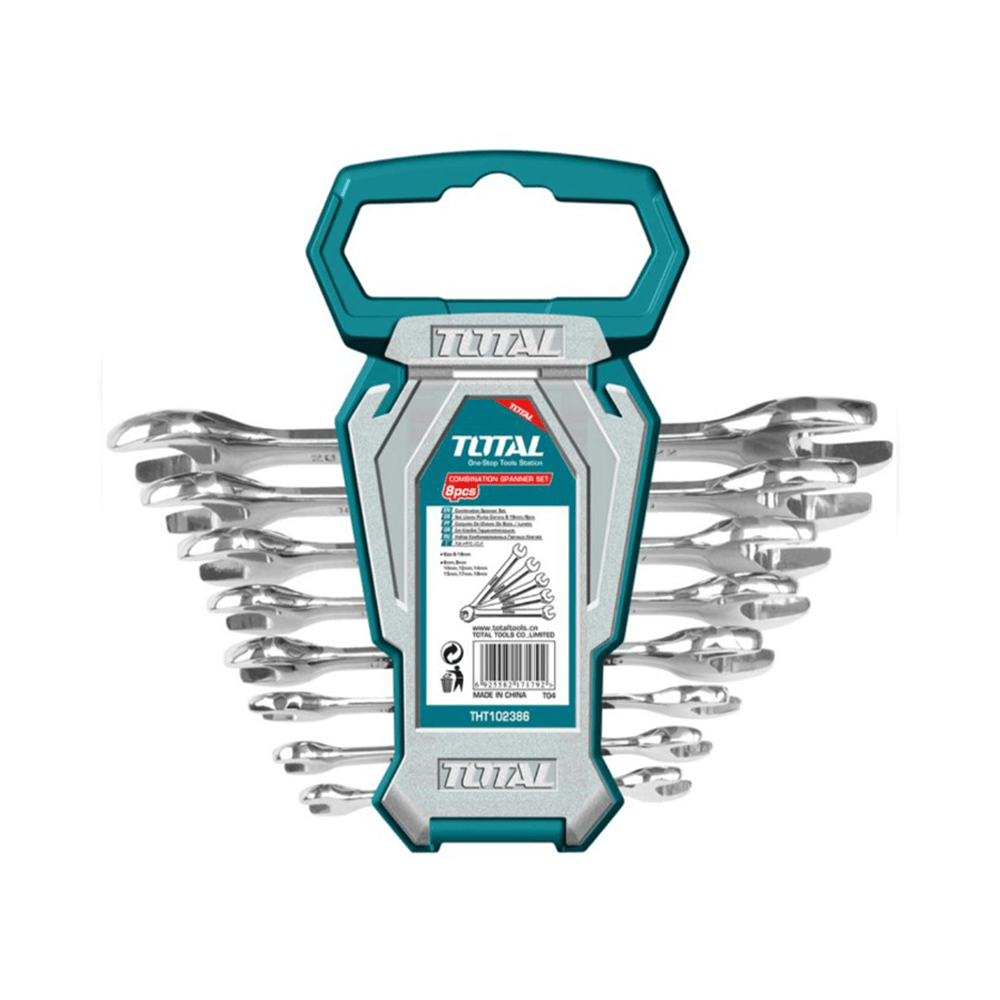 توتال تولز مجموعة مفاتيح ربط ذات طرفين مفتوحين - 8 قطع