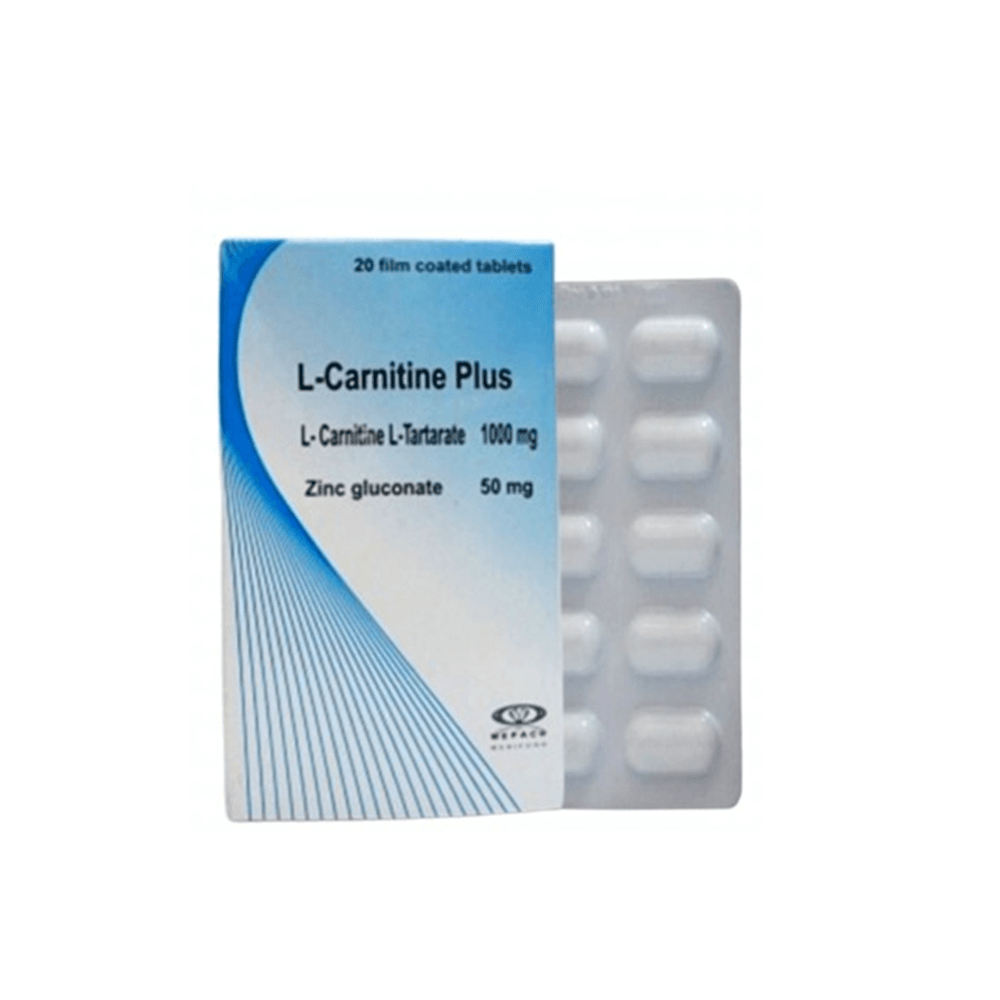 ال كارنتين بلاس تركيز 1000 مجم - 20 كبسولة