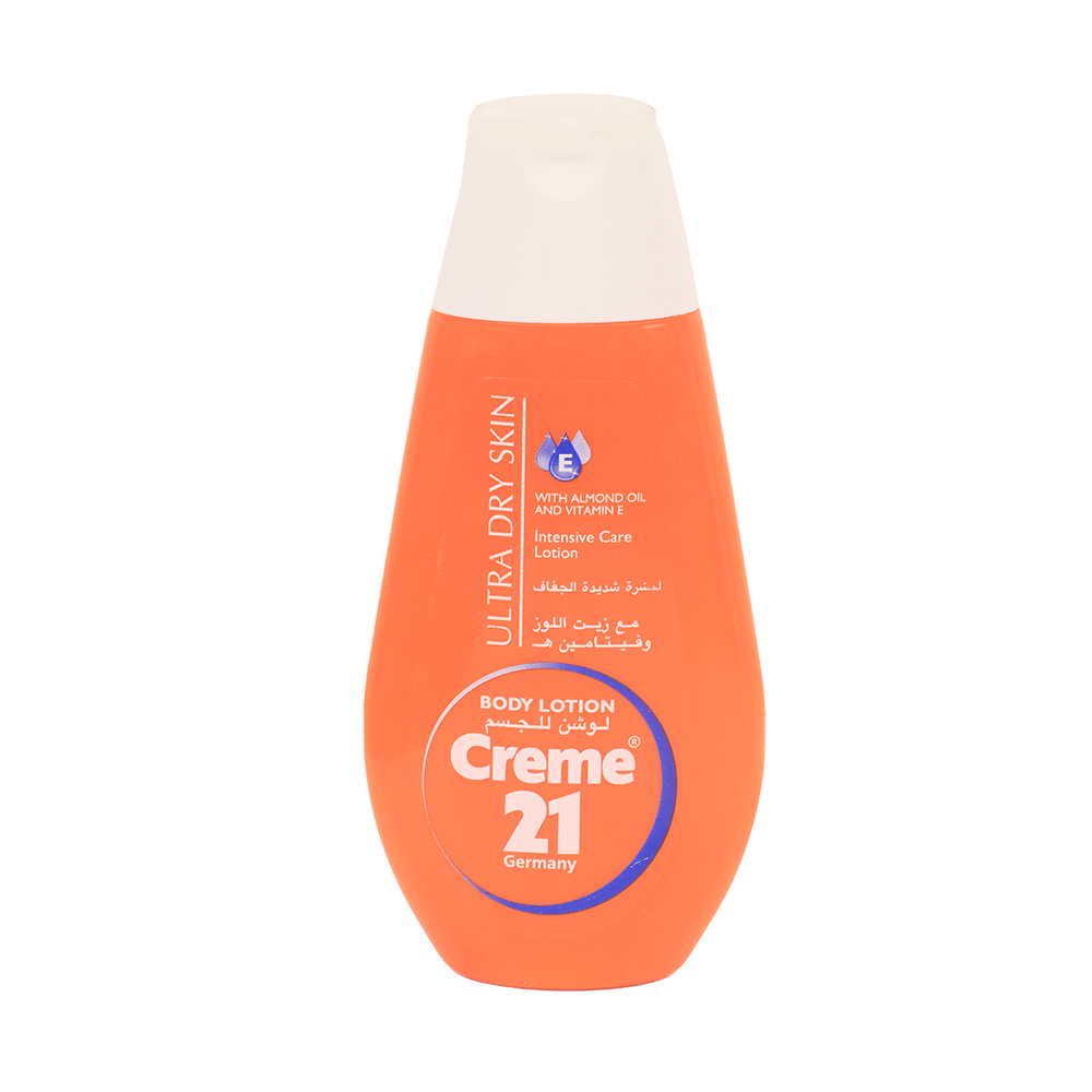 21 لوشن للجسم مع زيت اللوز وفيتامين هــ لبشرة شديدة الجفاف - 250 مل