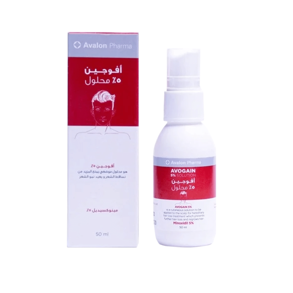 أفالون فارما أفوجين 5 % محلول بخاخ لإعادة نمو الشعر - 50 مل