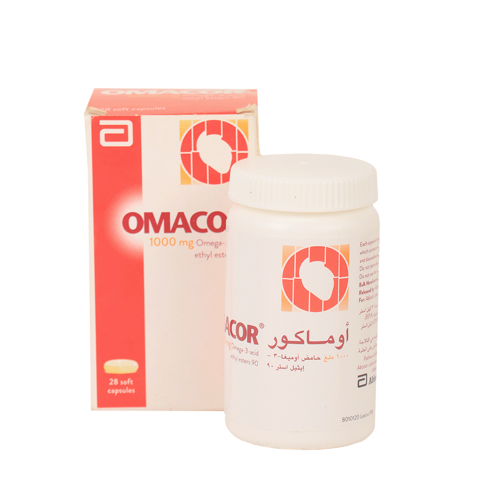 أوماكور أوميجا 3 تركيز 1000 مجم -28 كبسولة