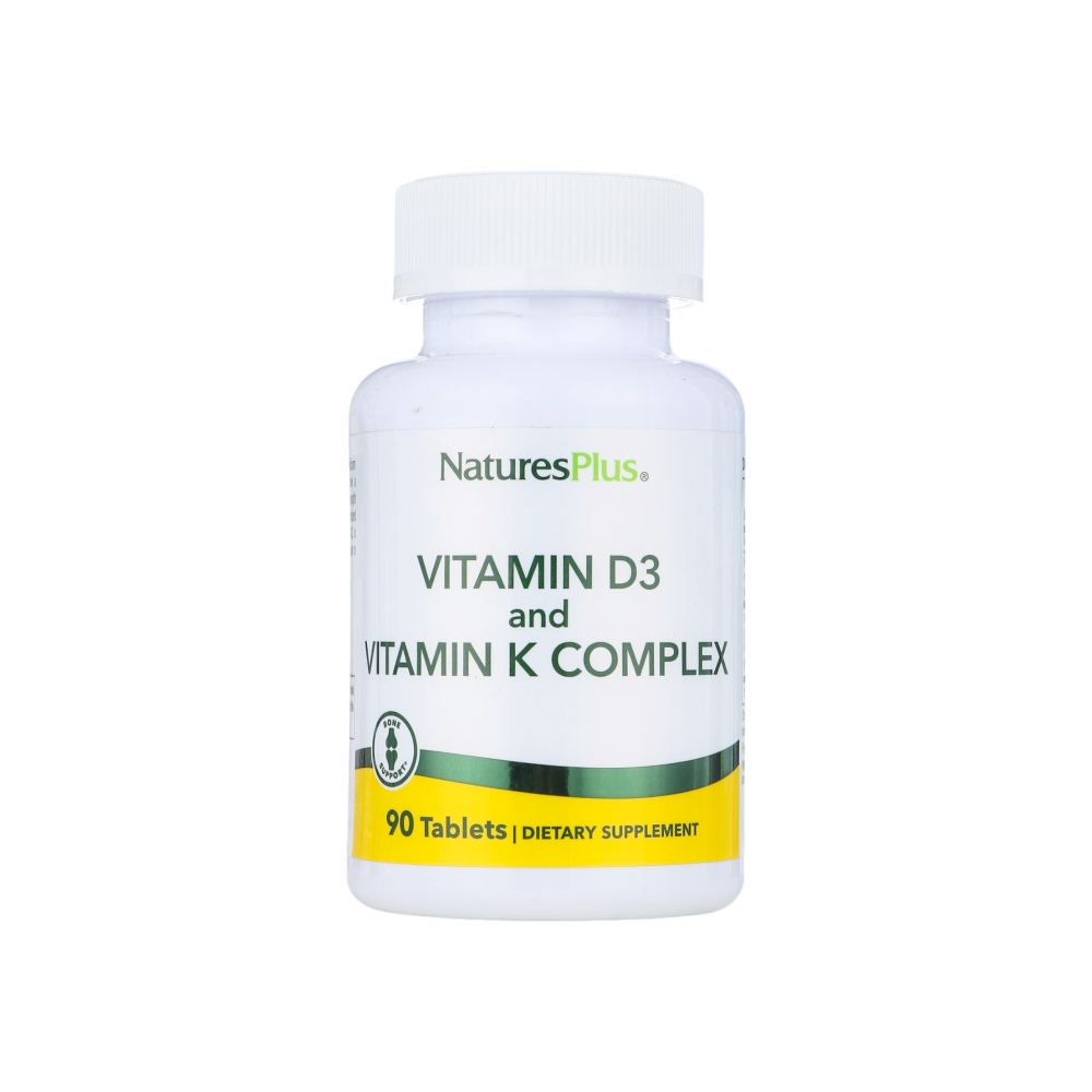 ناتشرز بلس مكمل غذائي فيتامين دي 3 و فيتامين كيه - 90 قرص 