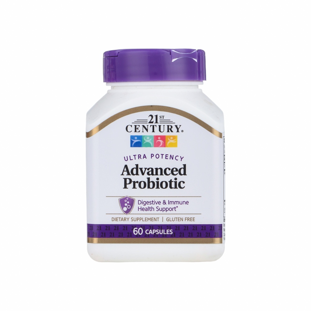 سنشري 21 مكمل غذائي أدفانسيد بروبيوتيك لدعم عملية الهضم والجهاز المناعي - 60 كبسولة 