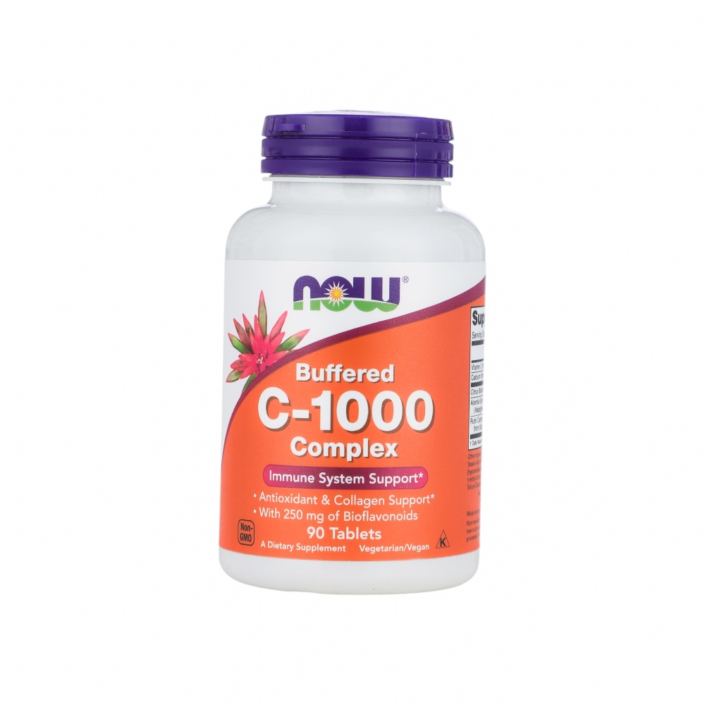 ناو مكمل غذائي فيتامين ســـــي  لدعم جهاز المناعة ومضاد للأكسدة - 90 قرص 