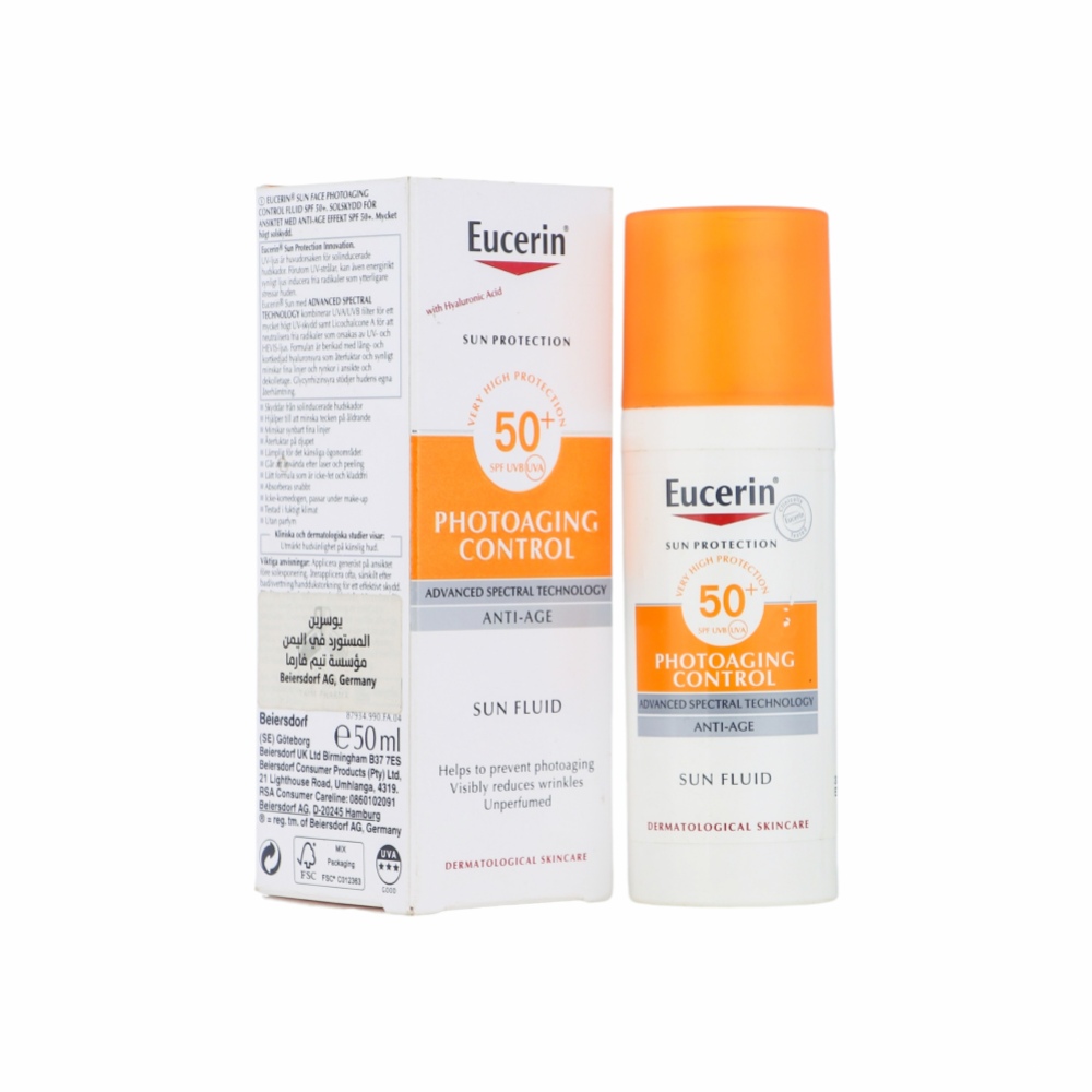 يوسرين واقي شمس للتحكم في شيخوخة البشرة بمعامل حماية 50 - 50 مل