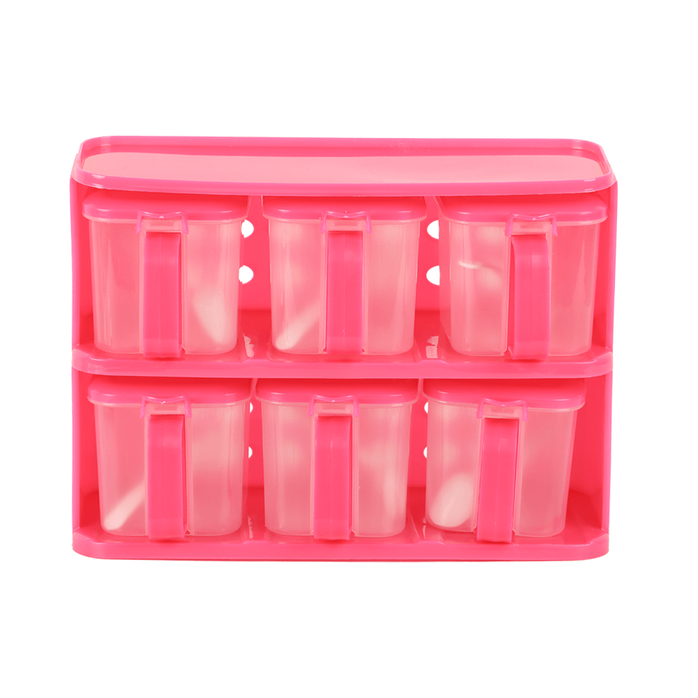 علب بهارات مع ملاعق -6 قطع