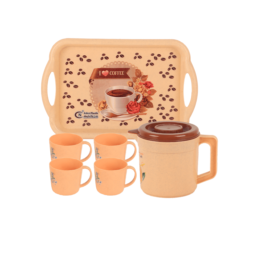 مجموعة المشروبات البلاستيكة -6 قطع