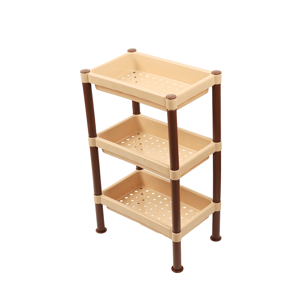 بلاسيكنا أرفف تخزين مستطيل - 3 طوابق