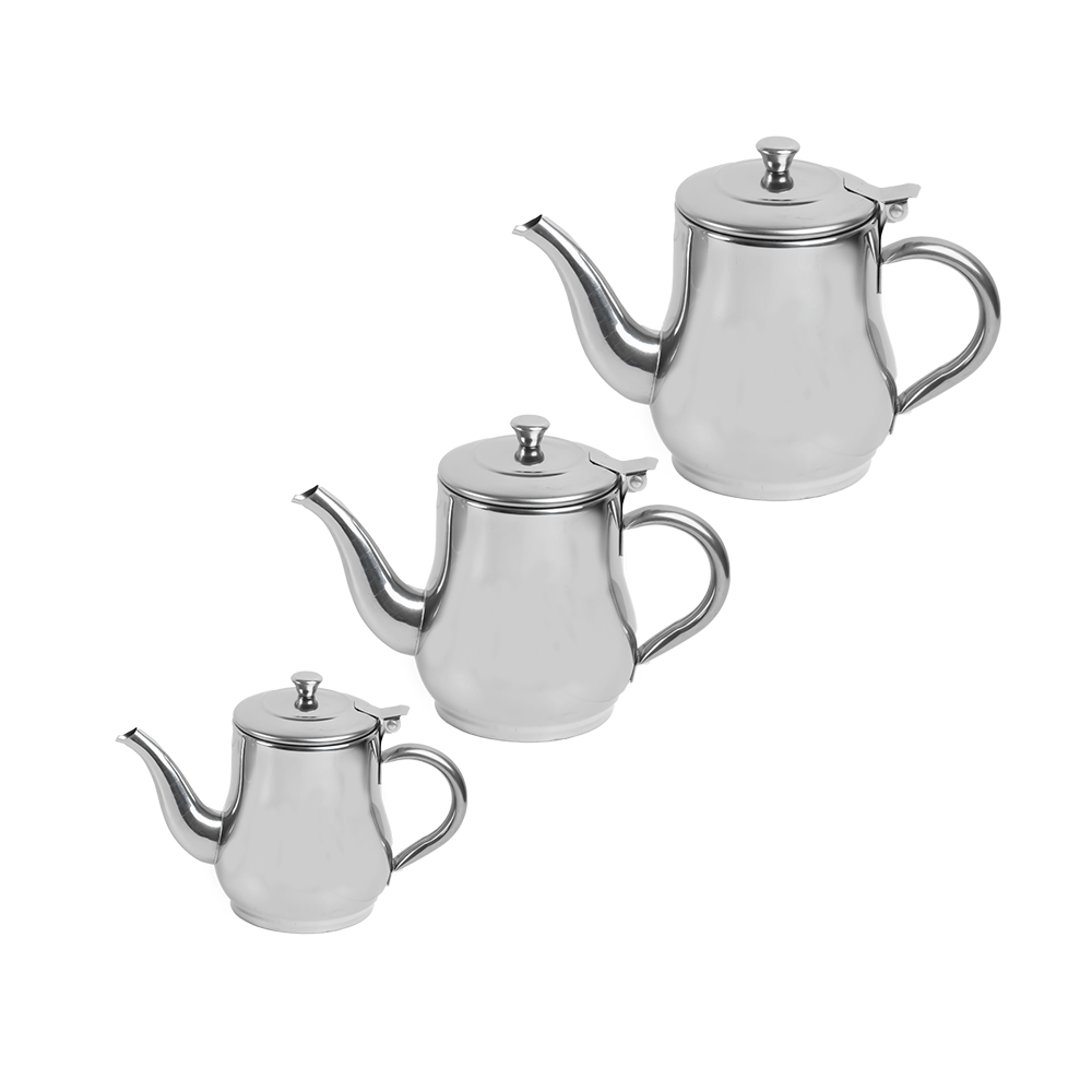 طقم غلاية شاي بأحجام مختلفة - 3 قطع