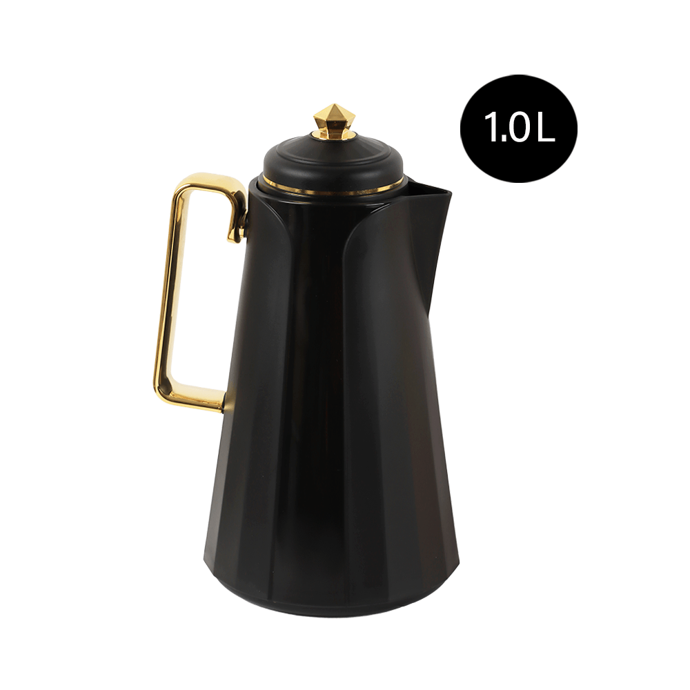 Fqh ترمس شاي بتصميم مزدوج الجدار -1.0 لتر