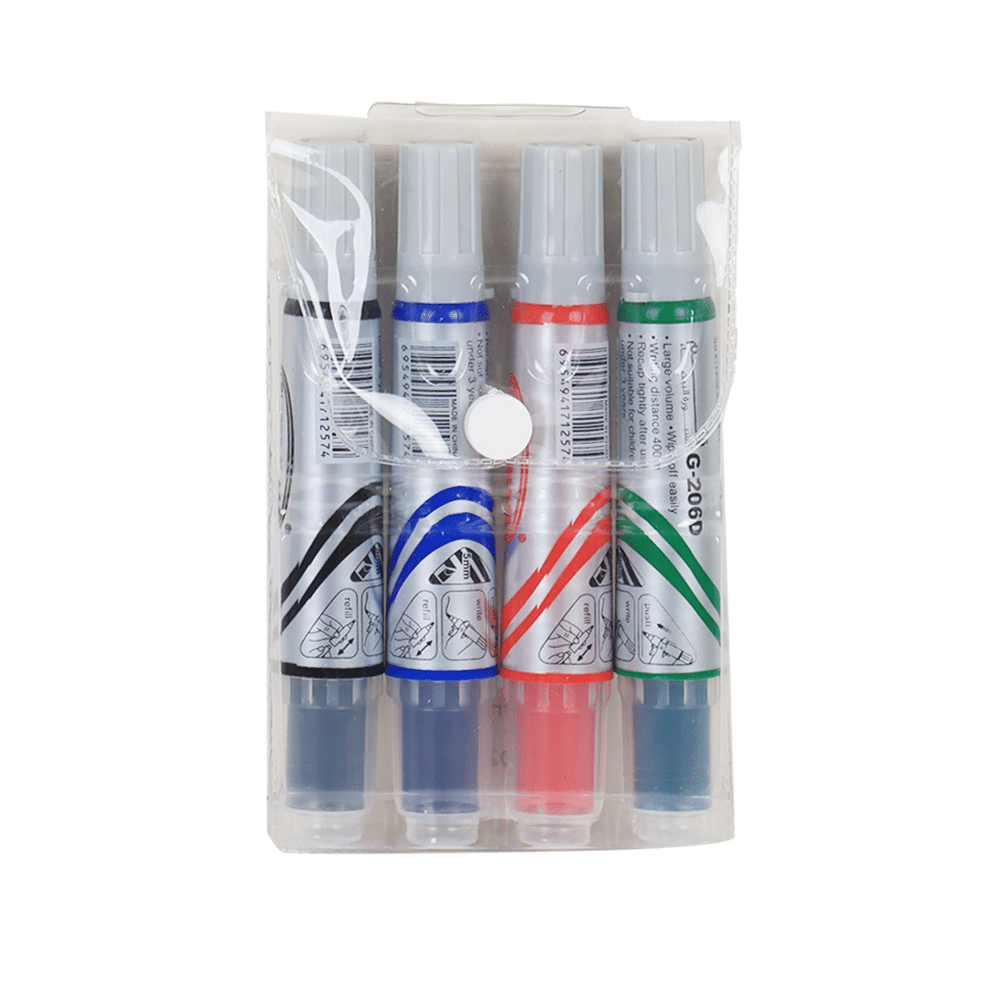 سوبر ماس قلم سبورة بيضاء - 4 الوان 