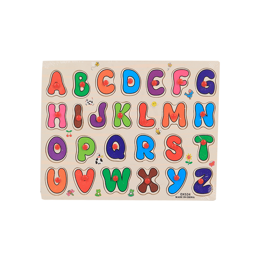 لوح خشبي لتعلم الاحرف الانجليزية