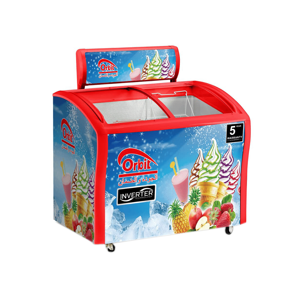 أوربت فريزر انفرتر زجاجي سعة 520 لتر - موديل BD(W)-550 وقوة 210 واط