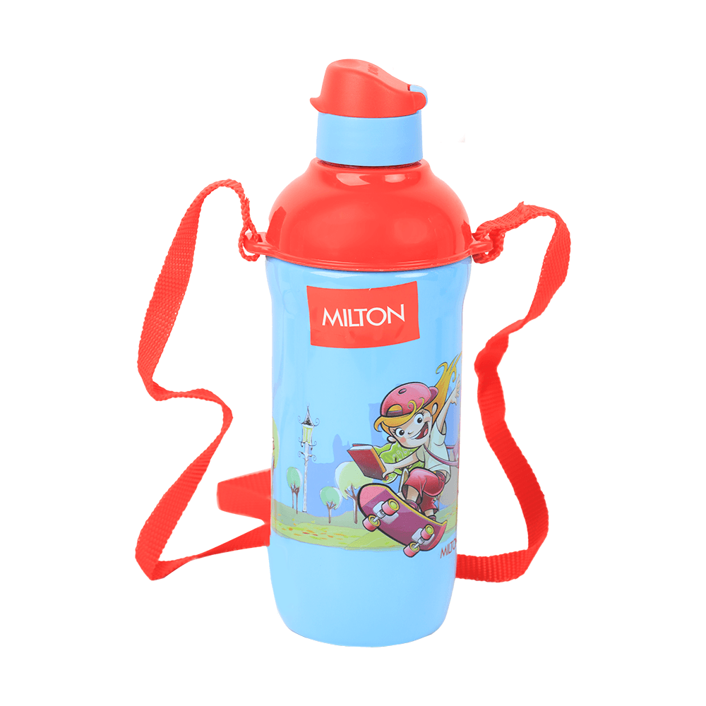 ميلتون حافظة ماء بلاستيك بنط رسم كرتوني - 400 مل