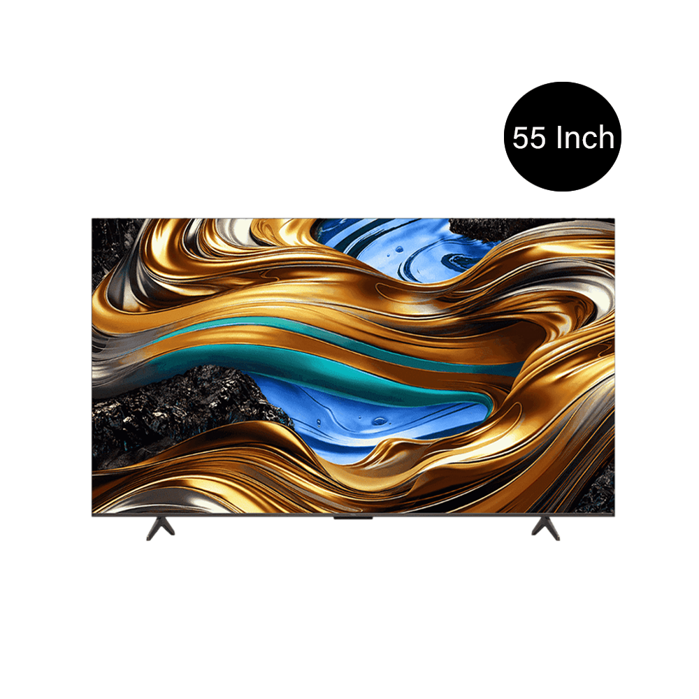 TCL تلفزيون بتصميم نحيف وتقنية 4K UHD موديل P755 - حجم 55بوصة