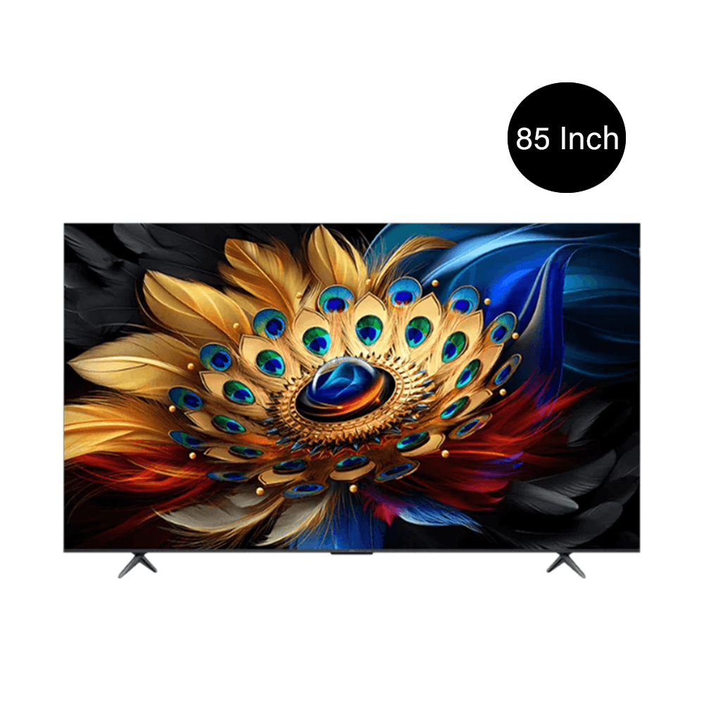 TCL تلفزيون سمارت بتصميم نحيف وبشاشة T-SCREEN PRO وبتقنية 4K HDR موديل C655 - حجم 85 بوصة