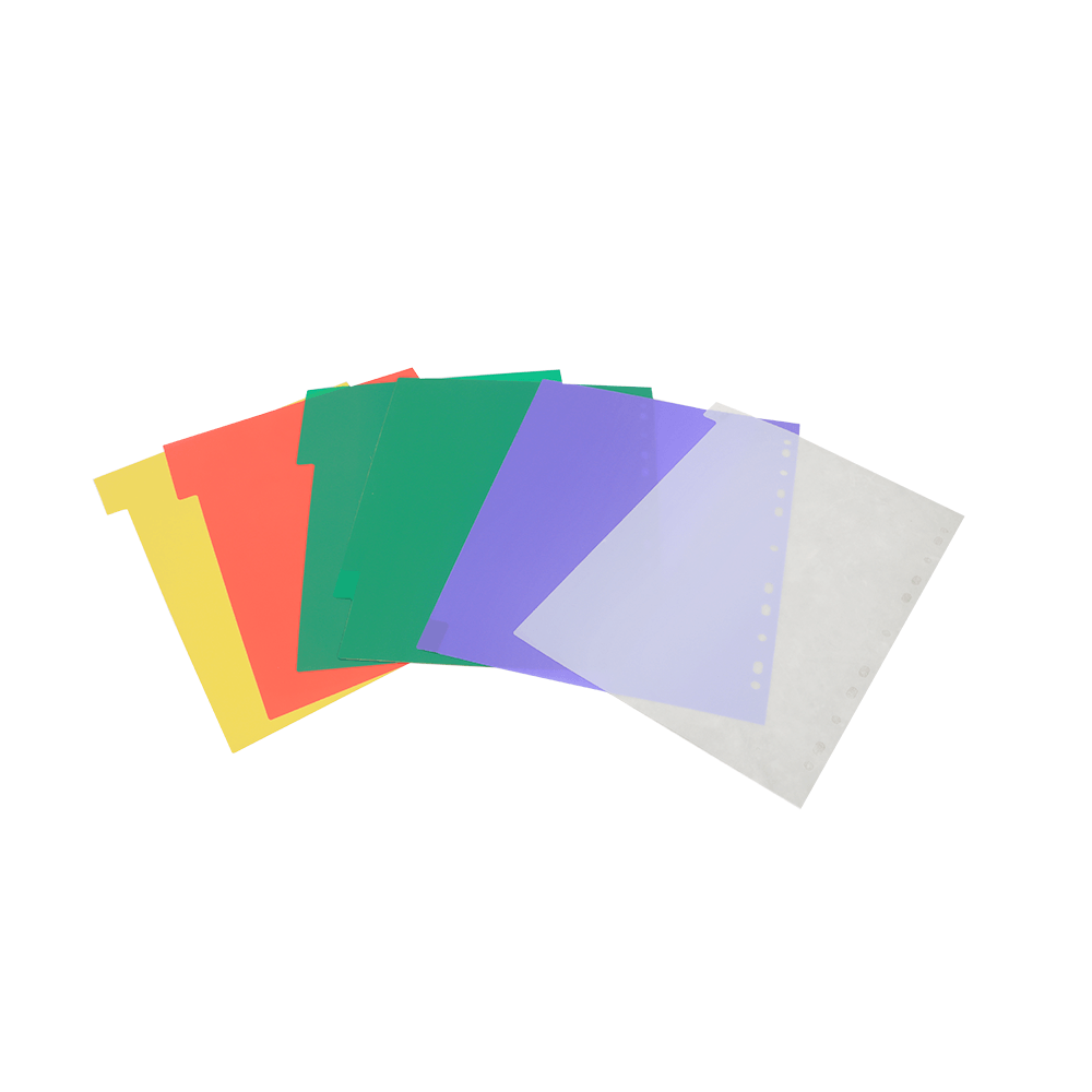 فواصل ملفات مقاس A4 - عدد 12 فاصل