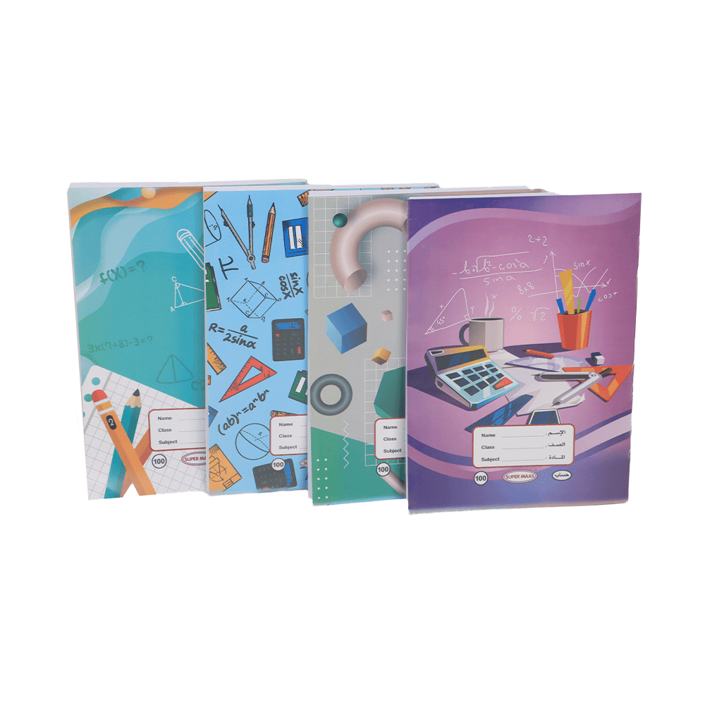 سوبر ماس دفاتر حساب بغلافين- عدد 6 دفاتر × 100 ورقة