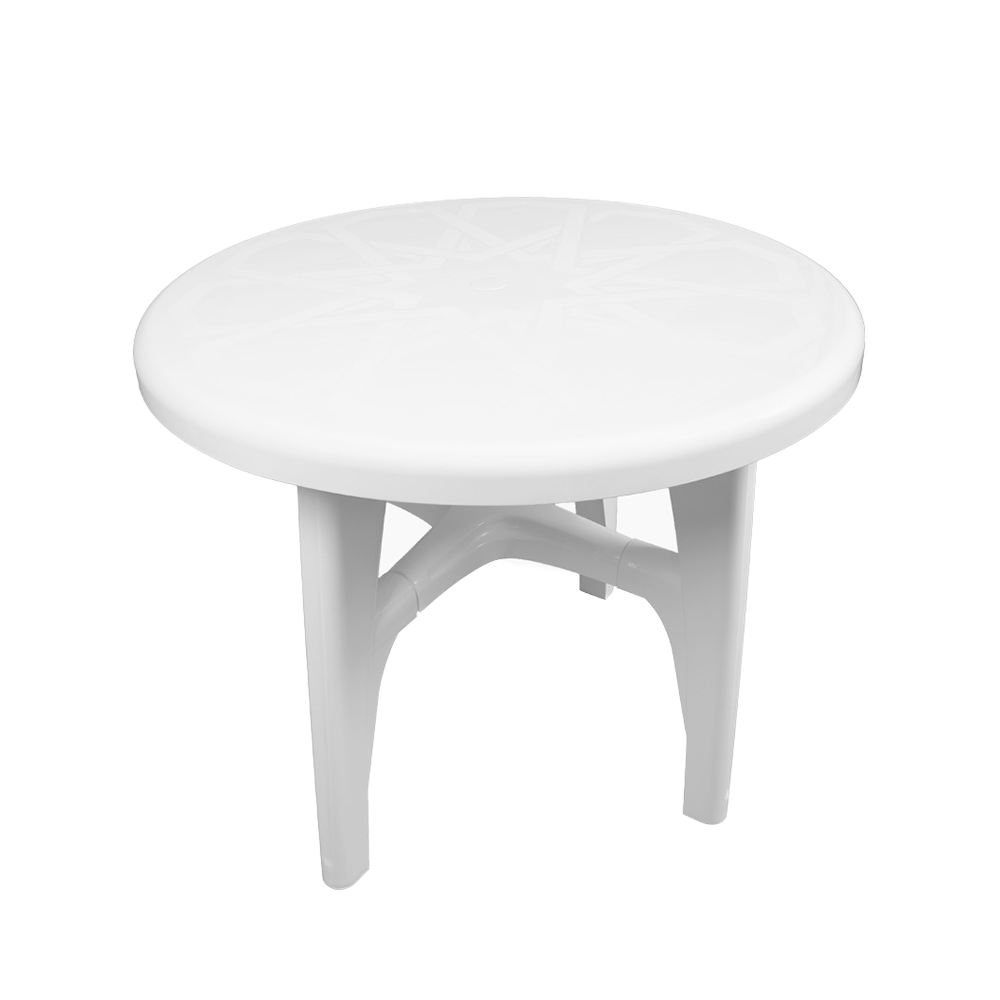 بلاستيكاناطاولة دائرية كبيرة مع أرجل قابلة للأزاله