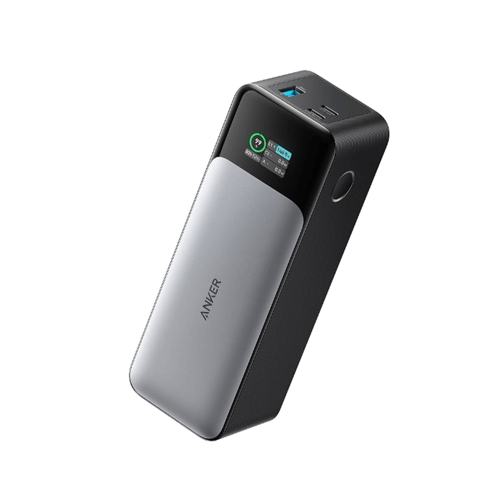 أنكر باور بانك 737 بشاشة رقمية وببطارية مدمجة بسعة 24000 مللي أمبير و3 منفذ - قدرة 140 واط