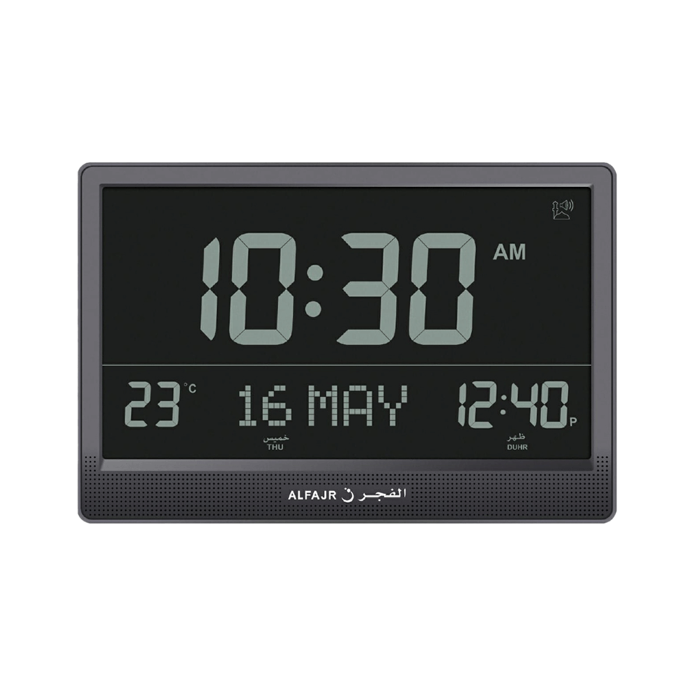 الفجر ســاعـة جـدار يــة / طـاولـة بعرض زمني رقمي - موديلCW-15