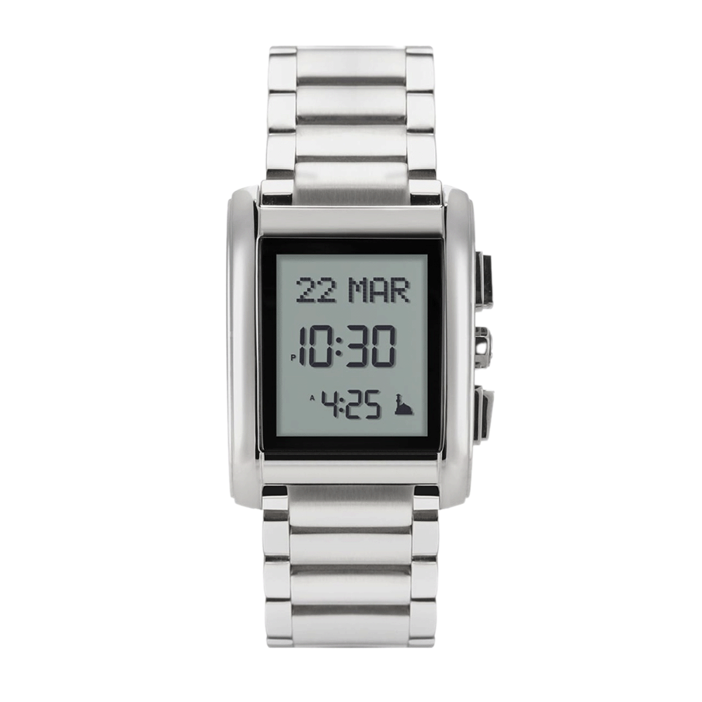 الفجر ساعة يد كلاسيكية بهيكل وسوار من الاستانلس أستيل - موديل WS-06S