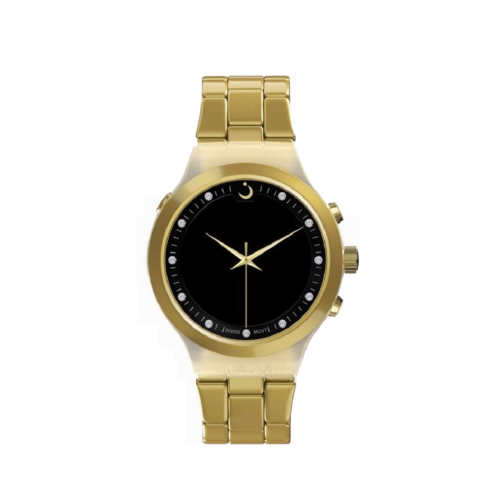 الفجر ساعة يد بهيكل وسوار من الاستانلس أستيل - موديل WB-20