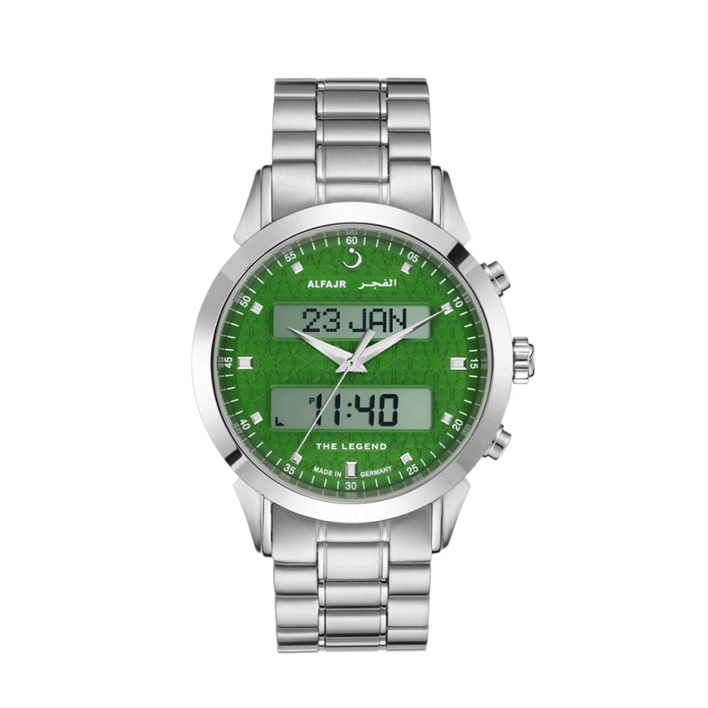 الفجر ساعة يد بهيكل فولاذ وسوار ستاملس استيل فضي - موديل WA30S