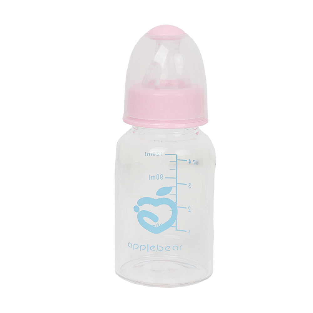 أبل بير رضاعة زجاج بدون مقبض - 120 مل