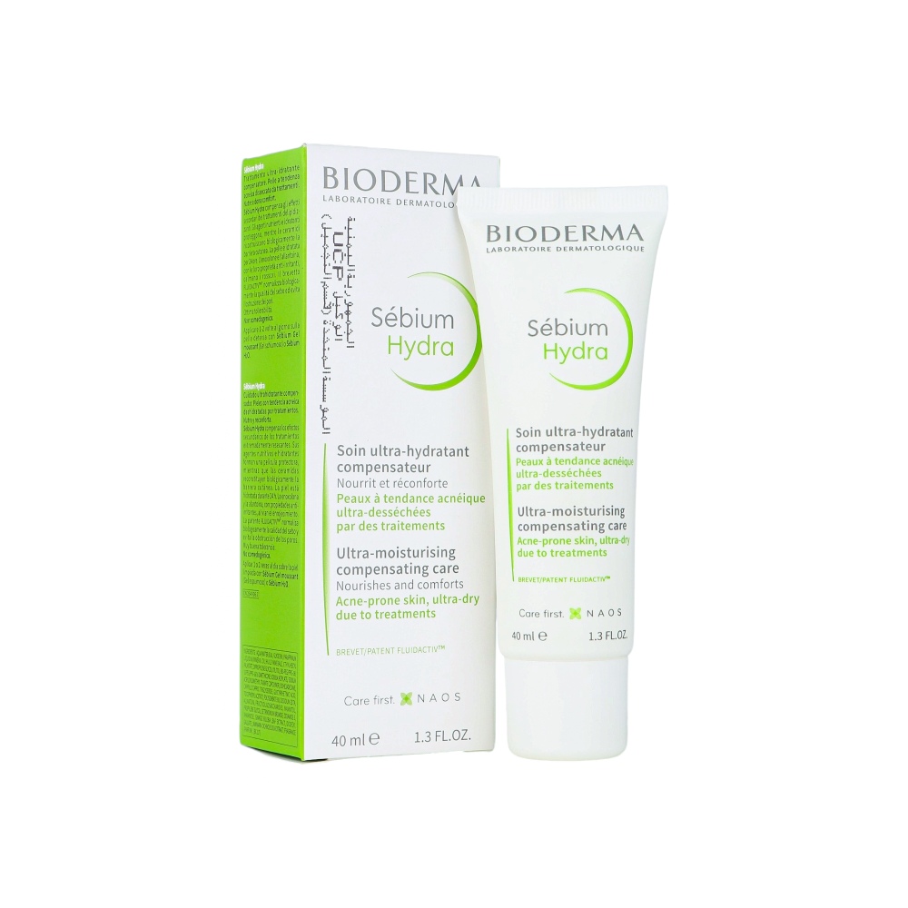 بيوديرما سيبيوم هيدرا كريم مرطب للبشرة الجافة جدًا بسبب علاجات حب الشباب - 40 مل