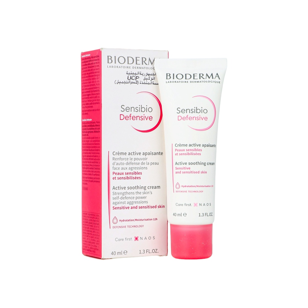 بيوديرما سينسيبيو كريم دفاعي نشط لتعزيز الحماية الذاتية للبشرة الحساسة - 40 مل