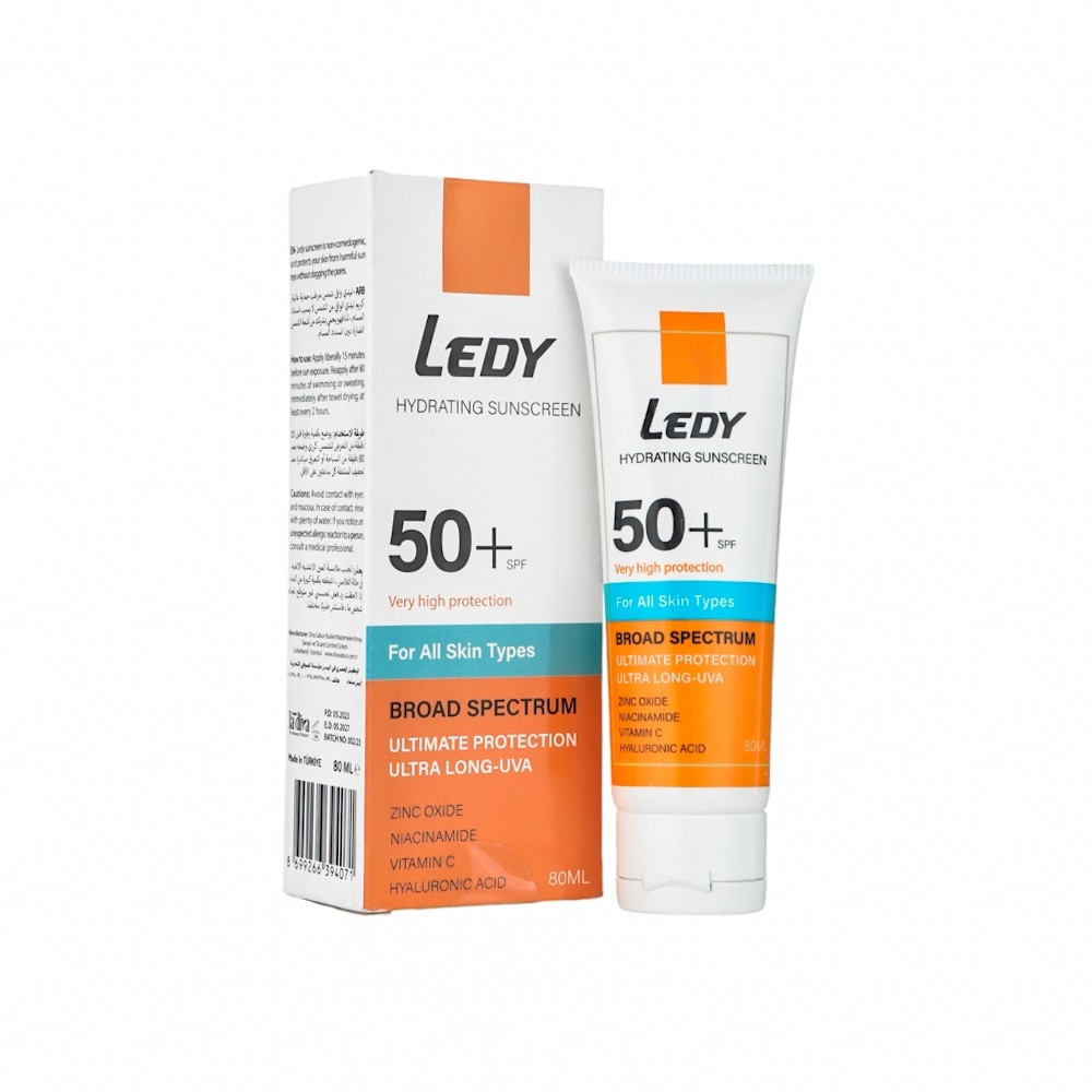 ليدي - كريم واقي شمس بعامل حماية 50+ SPF مناسب لكل أنواع البشرة - 80 مل