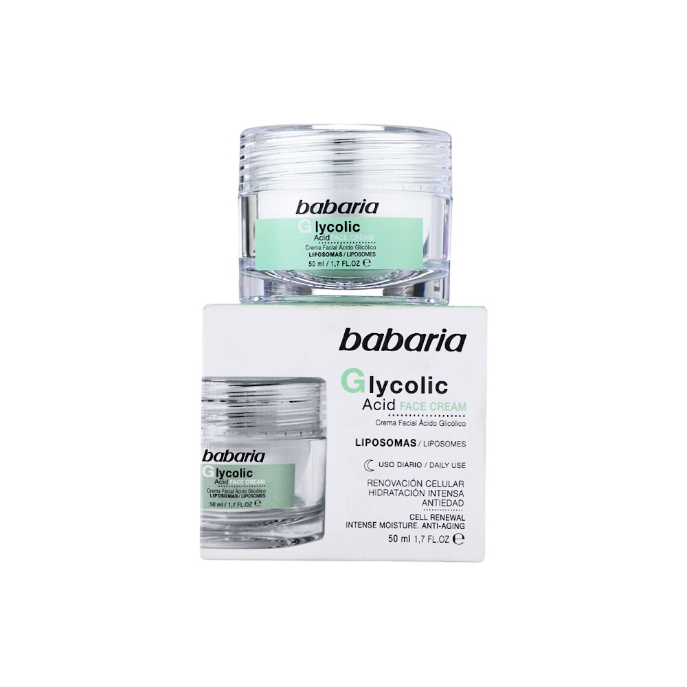 باباريا كريم حمض الجليكوليك للتجديد الخلوي وترطيب البشرة بعمق - 50 مل