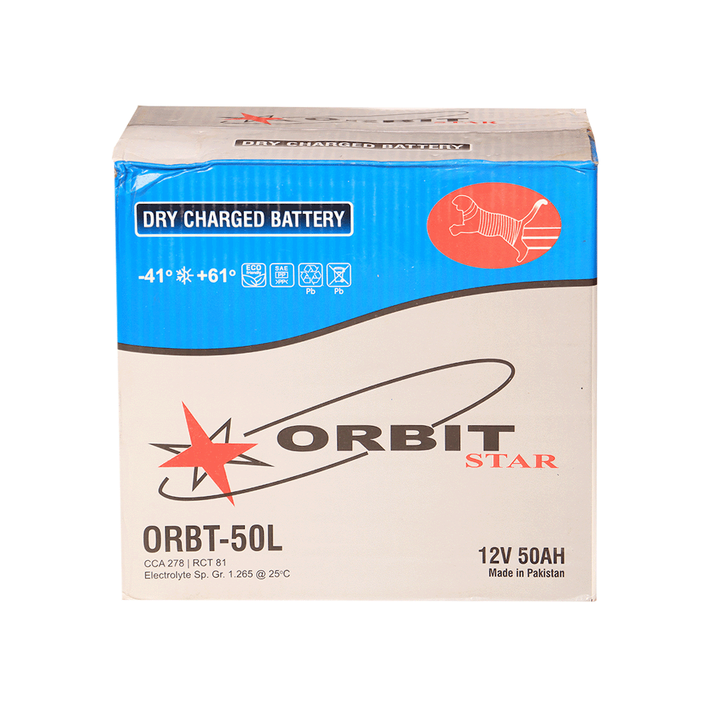 أوربت ستار بطارية بجهد 12فولت وسعة 50 أمبير - موديل ORBT-50L