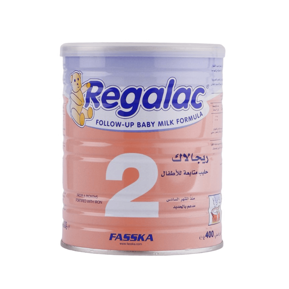 ريجلاك حليب أطفال رقم 2 مدعم بالحديد - 400 جرام