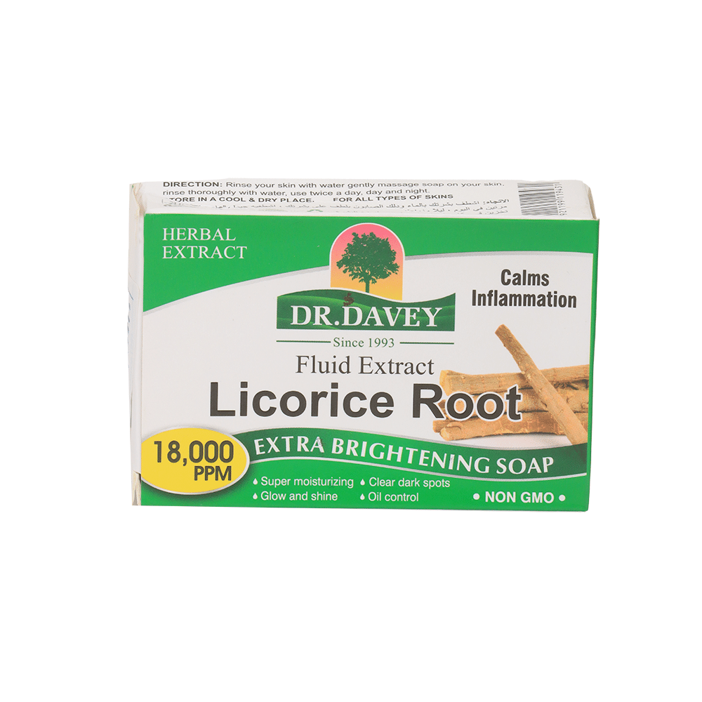 دكتور ديفي صابون جذر العرق سوس الطبيعي - 100 جرام