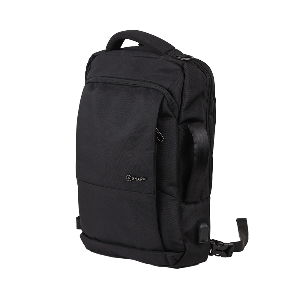 شارب حقيبة ظهر وكتف للابتوب مع شاحن USB - موديل 2306