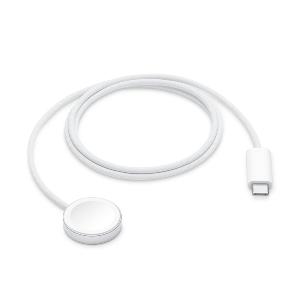 أبل شاحن ساعات أبل مغناطيسي سريع مع كابل USB-C - بطول 1 متر