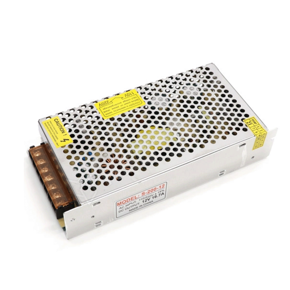 محول كهربائي 12V 16.7 A لتحويل التيار الكهربائي الى 220-V