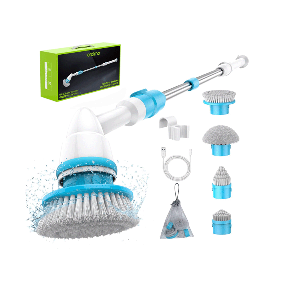 ‏ اورايمو فرشاة تنظيف كهربائية دوارة مع 4 رؤوس - موديل OSS-L101A ‏