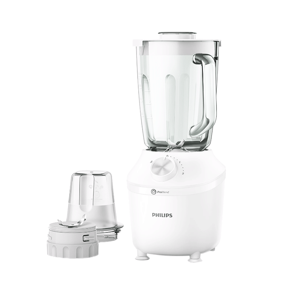 فيليبس عصارة مع طحانة سعة 2 لتر - موديل HR2191/20