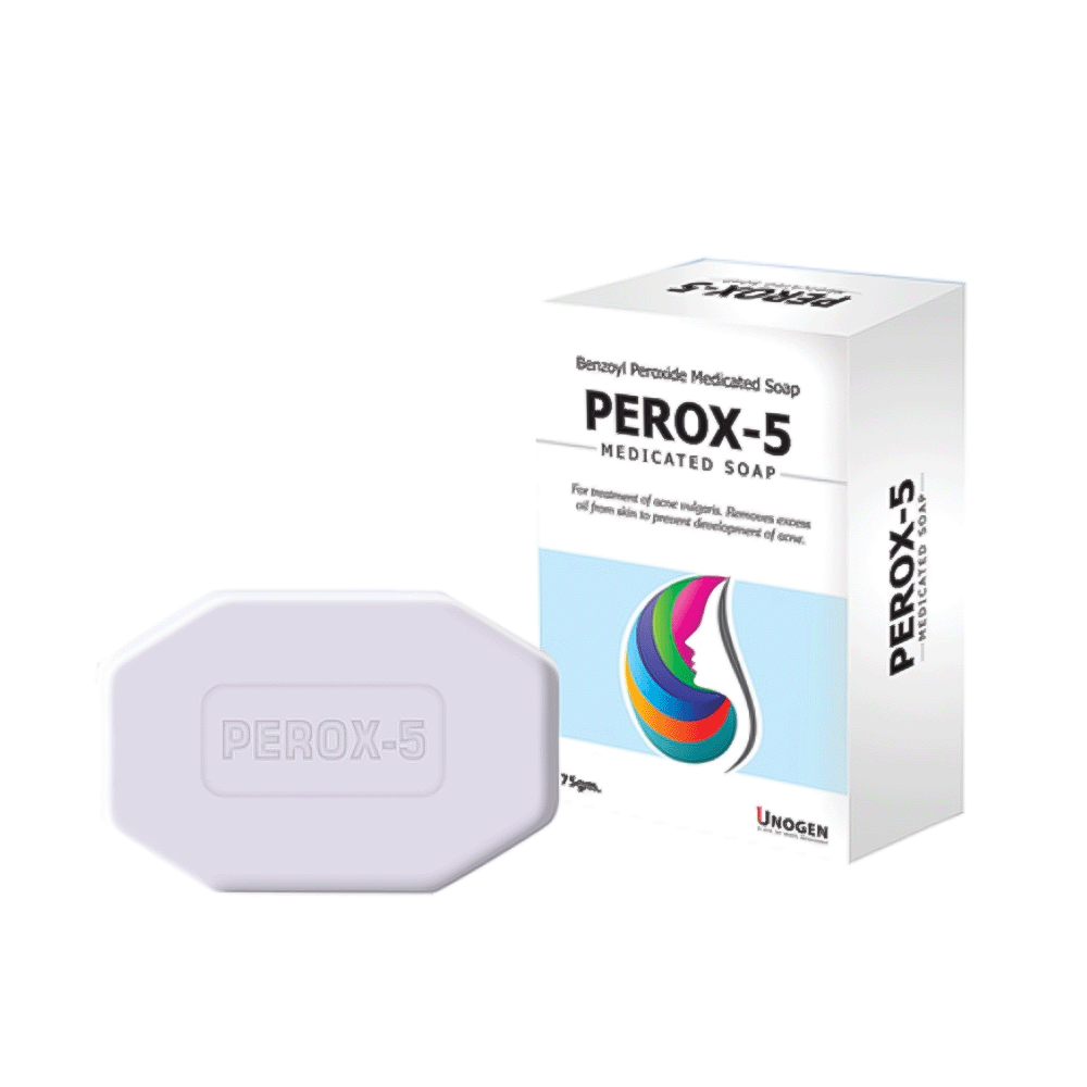 اونوجين صابونة بيروكس -5 لعلاج حب الشباب - 75 جم