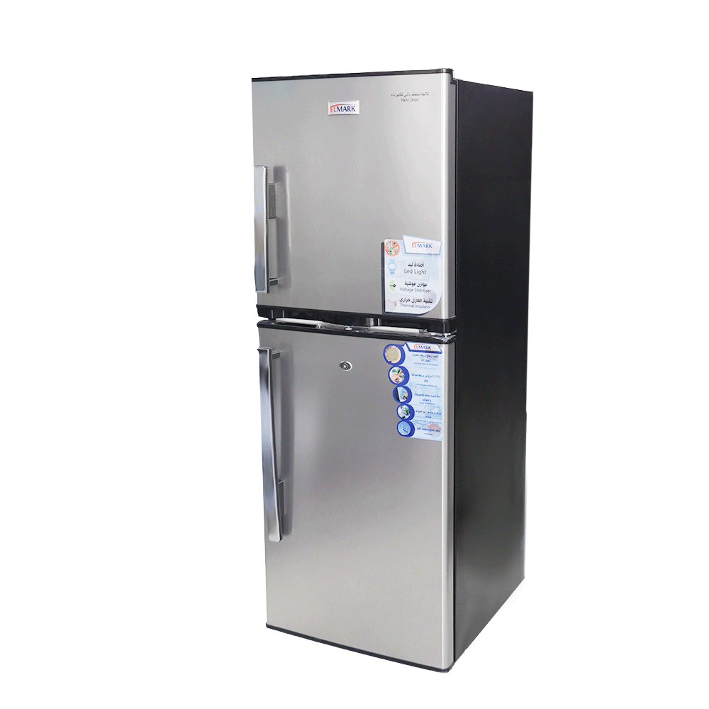المارك ثلاجة كهربائية ببابين سعة 140 لتر - موديل ELM-10-14-3