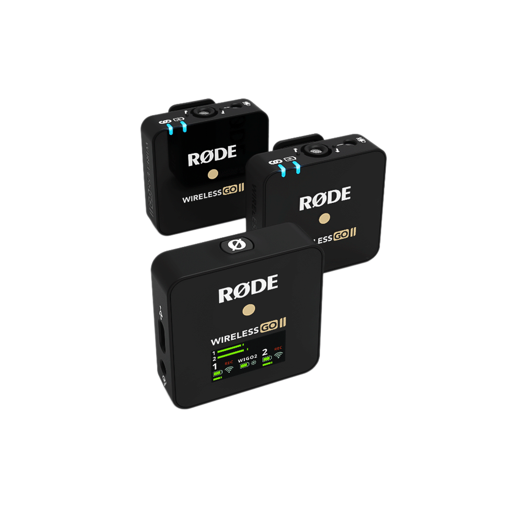 رود نظام ميكروفون لاسلكي ثنائي القناة - موديل WIGOII