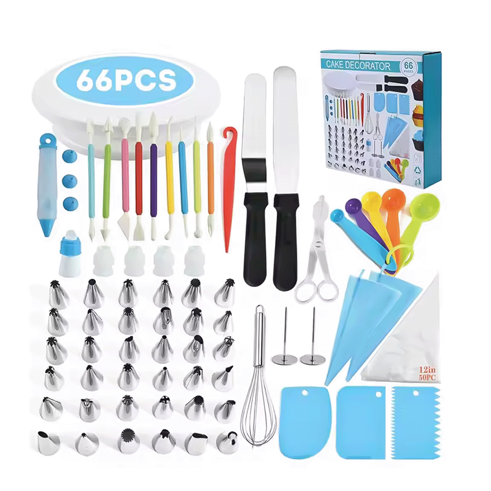 ليفين مجموعة أدوات تزيين الكيك - 66 قطعة